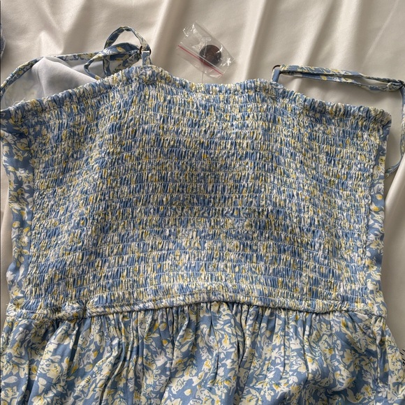 Blue Floral Button-Front Sundress - Picture 3 of 3